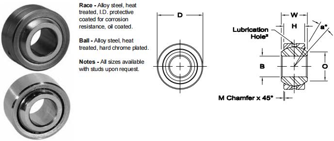 AURORAAIB-8關(guān)節(jié)軸承圖紙